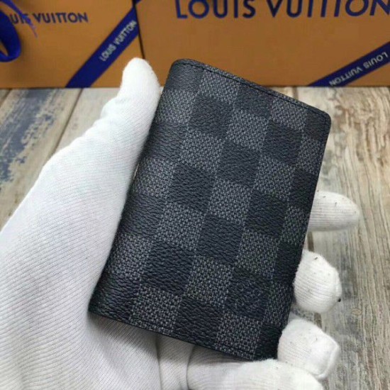 Replica Louis Vuitton Pocket Organiser Damier Graphite N63143