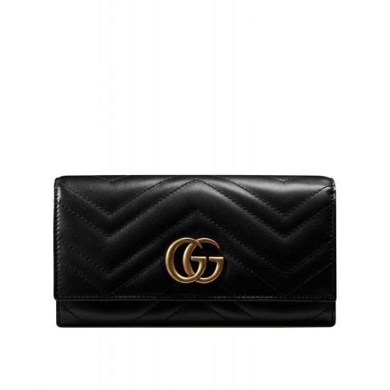 Fake Gucci GG Marmont continental wallet 443436 Replica Replica Gucci GG Marmont continental wallet 443436