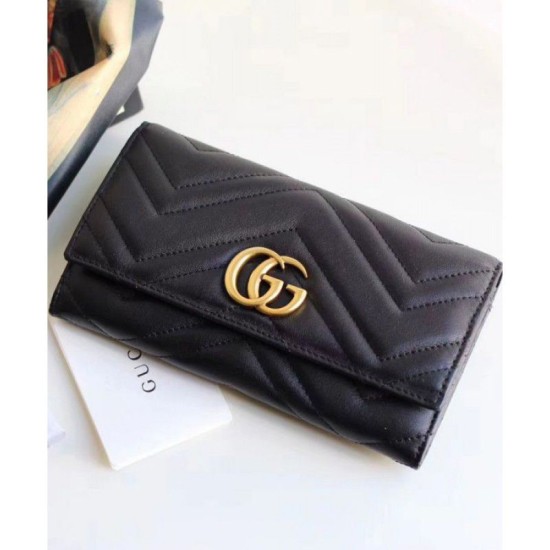 Fake Gucci GG Marmont continental wallet 443436 Replica Replica Gucci GG Marmont continental wallet 443436
