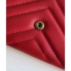 Replica Gucci GG Marmont continental wallet 443436 Red