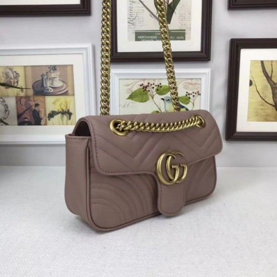 Replica Gucci GG Marmont Matelassé Mini Bag 446744 Aprict Replica Gucci GG Marmont Matelassé Mini Bag 446744 Aprict