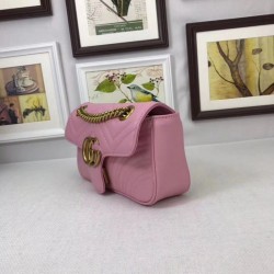 Replica Gucci GG Marmont Matelassé Mini Bag 446744 Pink Fake Gucci GG Marmont Matelassé Mini Bag 446744 Pink Replica