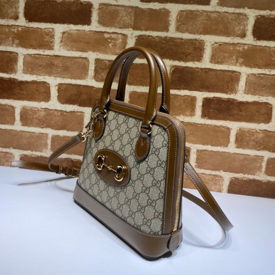 Replica Gucci 1955 Horsebit Small Top Handle Bag 621220 Coffee Fake Gucci 1955 Horsebit Small Top Handle Bag 621220 Coffee Replica