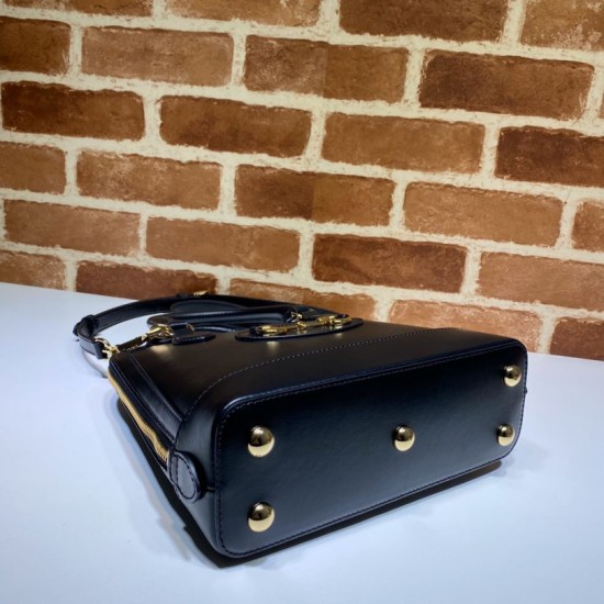 Fake Gucci 1955 Horsebit Small Top Handle Bag 621220 Black Replica Replica Gucci 1955 Horsebit Small Top Handle Bag 621220 Black