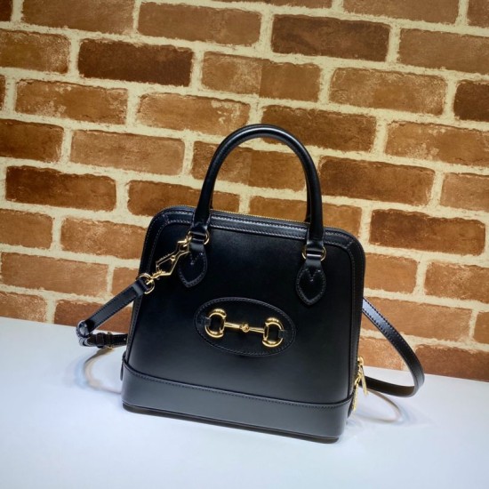 Fake Gucci 1955 Horsebit Small Top Handle Bag 621220 Black Replica Replica Gucci 1955 Horsebit Small Top Handle Bag 621220 Black