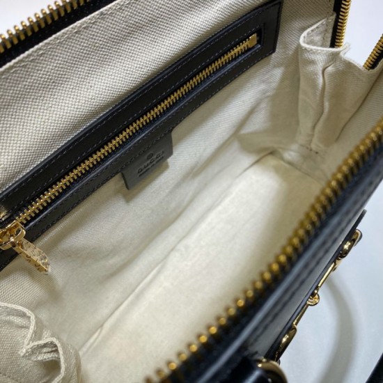 Fake Gucci 1955 Horsebit Small Top Handle Bag 621220 Black Replica Replica Gucci 1955 Horsebit Small Top Handle Bag 621220 Black