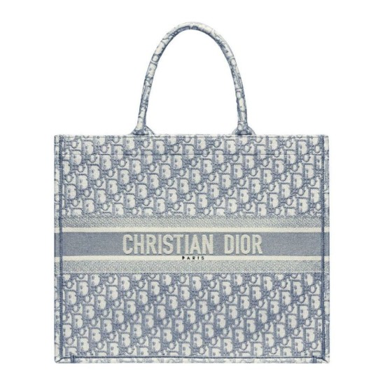 Replica Christian Dior Book Tote With Dior Oblique Embroidery Gray Replica Christian Dior Book Tote With Dior Oblique Embroidery Gray