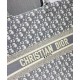 Replica Christian Dior Book Tote With Dior Oblique Embroidery Gray Replica Christian Dior Book Tote With Dior Oblique Embroidery Gray