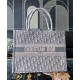 Replica Christian Dior Small Book Tote With Dior Oblique Embroidery Gray Fake Christian Dior Small Book Tote With Dior Oblique Embroidery Gray Replica