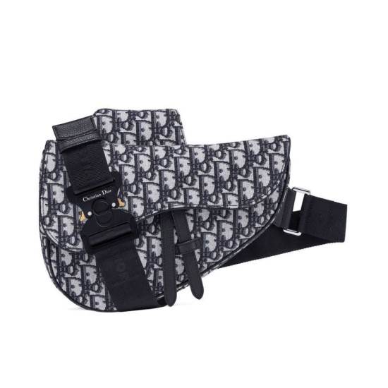 Fake Christian Dior Oblique Saddle Bag Dark Blue Replica Replica Christian Dior Oblique Saddle Bag Dark Blue