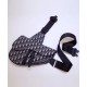Fake Christian Dior Oblique Saddle Bag Dark Blue Replica Replica Christian Dior Oblique Saddle Bag Dark Blue