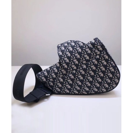 Fake Christian Dior Oblique Saddle Bag Dark Blue Replica Replica Christian Dior Oblique Saddle Bag Dark Blue