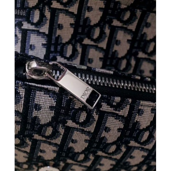 Fake Christian Dior Oblique Saddle Bag Dark Blue Replica Replica Christian Dior Oblique Saddle Bag Dark Blue