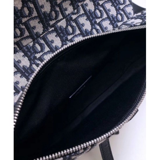 Fake Christian Dior Oblique Saddle Bag Dark Blue Replica Replica Christian Dior Oblique Saddle Bag Dark Blue