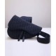 Replica Christian Dior Oblique Saddle Bag Black Replica Christian Dior Oblique Saddle Bag Black