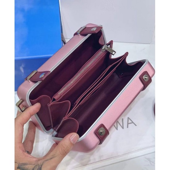 Replica Christian Dior And Rimowa Aluminum Personal Clutch On Strap Pink Replica Christian Dior And Rimowa Aluminum Personal Clutch On Strap Pink