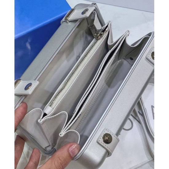 Replica Christian Dior And Rimowa Aluminum Personal Clutch On Strap Silver Fake Christian Dior And Rimowa Aluminum Personal Clutch On Strap Silver Replica