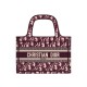 Fake Christian Dior Mini Book Tote Original Dior Oblique Embroidered Canvas Bag Red Replica Replica Christian Dior Mini Book Tote Original Dior Oblique Embroidered Canvas Bag Red
