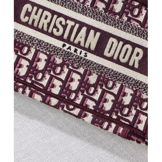 Fake Christian Dior Mini Book Tote Original Dior Oblique Embroidered Canvas Bag Red Replica Replica Christian Dior Mini Book Tote Original Dior Oblique Embroidered Canvas Bag Red