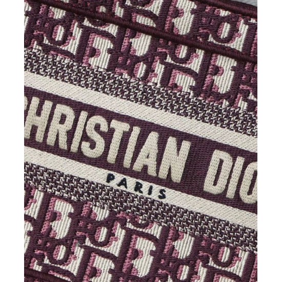 Fake Christian Dior Mini Book Tote Original Dior Oblique Embroidered Canvas Bag Red Replica Replica Christian Dior Mini Book Tote Original Dior Oblique Embroidered Canvas Bag Red