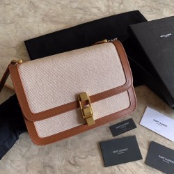 Fake YSL Saint Laurent Carre Satchel Smooth Leather Bag Replica