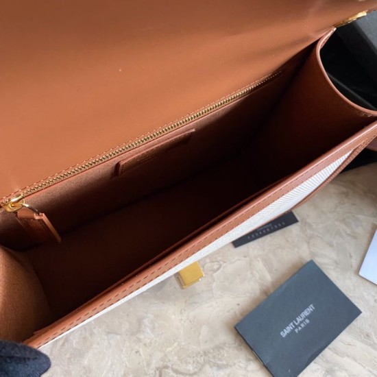 Fake YSL Saint Laurent Carre Satchel Smooth Leather Bag Replica