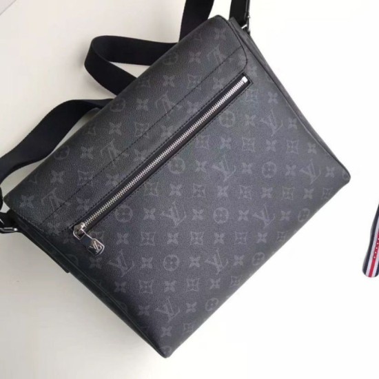 Fake Louis Vuitton District MM Bag Monogram Eclipse M44001 Replica Replica Louis Vuitton District MM Bag Monogram Eclipse M44001