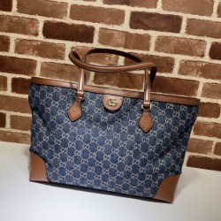Fake Gucci Ophidia GG Medium Tote 631685 Blue Replica