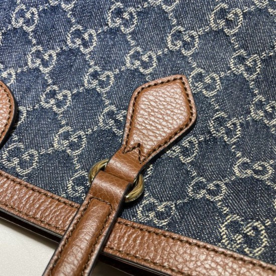 Fake Gucci Ophidia GG Medium Tote 631685 Blue Replica