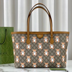 Replica Gucci Ophidia GG Medium Tote Bag 631685 Brown