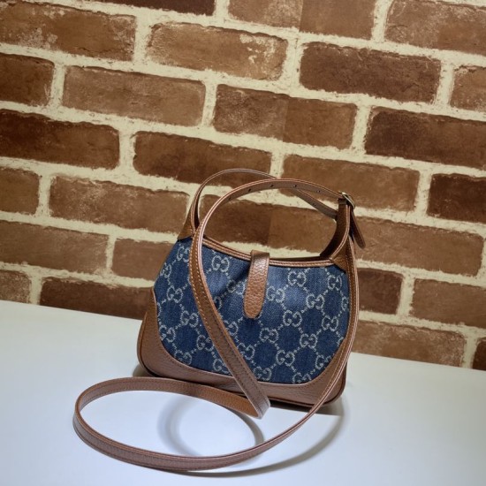 Replica Gucci Jackie 1961 Mini Shoulder Bag 637092 Blue Replica Gucci Jackie 1961 Mini Shoulder Bag 637092 Blue