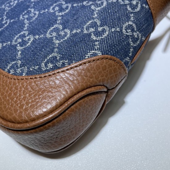 Replica Gucci Jackie 1961 Mini Shoulder Bag 637092 Blue Replica Gucci Jackie 1961 Mini Shoulder Bag 637092 Blue