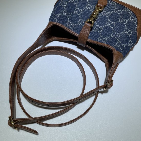 Replica Gucci Jackie 1961 Mini Shoulder Bag 637092 Blue Replica Gucci Jackie 1961 Mini Shoulder Bag 637092 Blue