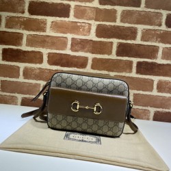 Replica Gucci Horsebit 1955 Small Shoulder Bag 45454 Brown