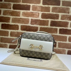 Replica Gucci Horsebit 1955 Small Shoulder Bag 45454 White