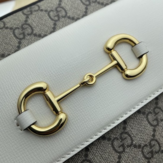 Replica Gucci Horsebit 1955 Small Shoulder Bag 45454 White Replica Gucci Horsebit 1955 Small Shoulder Bag 45454 White