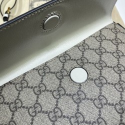 Replica Gucci Horsebit 1955 Small Shoulder Bag 45454 White Replica Gucci Horsebit 1955 Small Shoulder Bag 45454 White