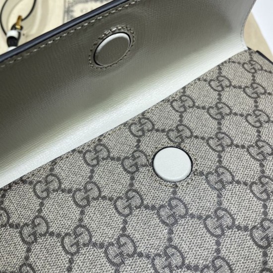 Replica Gucci Horsebit 1955 Small Shoulder Bag 45454 White Replica Gucci Horsebit 1955 Small Shoulder Bag 45454 White