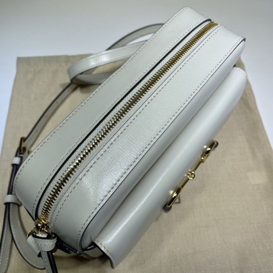 Replica Gucci Horsebit 1955 Small Shoulder Bag 45454 White