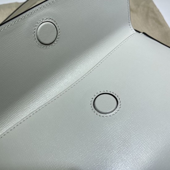 Replica Gucci Horsebit 1955 Small Shoulder Bag 45454 White