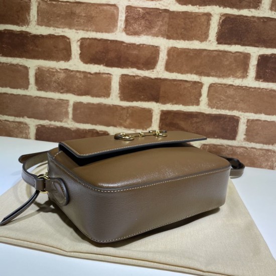 Replica Gucci Horsebit 1955 Small Shoulder Bag 45454 Coffee Fake Gucci Horsebit 1955 Small Shoulder Bag 45454 Coffee Replica