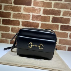 Fake Gucci Horsebit 1955 Small Shoulder Bag 45454 Black Replica