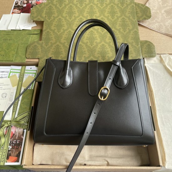 Replica Gucci Jackie 1961 Medium Tote Bag 649016 Black Replica Gucci Jackie 1961 Medium Tote Bag 649016 Black