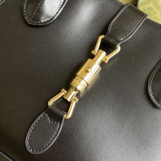 Replica Gucci Jackie 1961 Medium Tote Bag 649016 Black Replica Gucci Jackie 1961 Medium Tote Bag 649016 Black