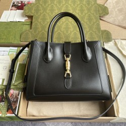 Replica Gucci Jackie 1961 Medium Tote Bag 649016 Black Replica Gucci Jackie 1961 Medium Tote Bag 649016 Black