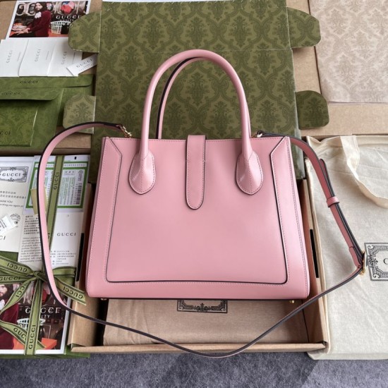 Replica Gucci Jackie 1961 Medium Tote Bag 649016 Pink Fake Gucci Jackie 1961 Medium Tote Bag 649016 Pink Replica