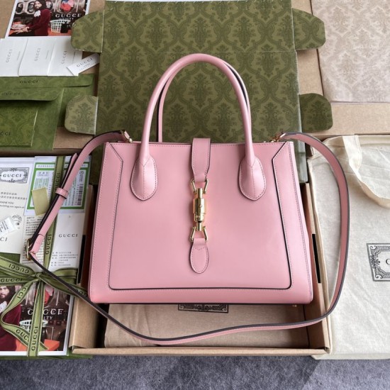 Replica Gucci Jackie 1961 Medium Tote Bag 649016 Pink Fake Gucci Jackie 1961 Medium Tote Bag 649016 Pink Replica
