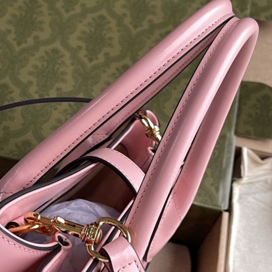 Replica Gucci Jackie 1961 Medium Tote Bag 649016 Pink Fake Gucci Jackie 1961 Medium Tote Bag 649016 Pink Replica