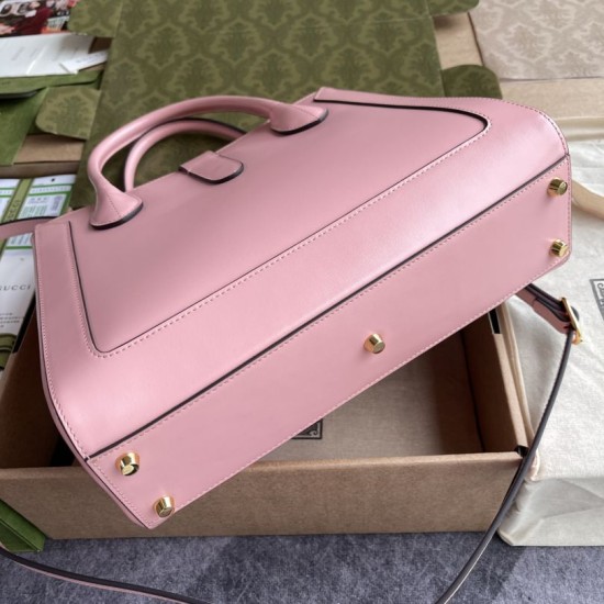Replica Gucci Jackie 1961 Medium Tote Bag 649016 Pink Fake Gucci Jackie 1961 Medium Tote Bag 649016 Pink Replica