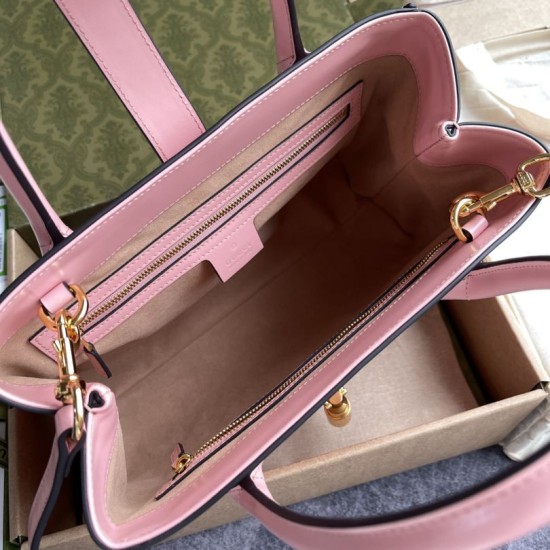 Replica Gucci Jackie 1961 Medium Tote Bag 649016 Pink Fake Gucci Jackie 1961 Medium Tote Bag 649016 Pink Replica